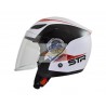 Helmet STR Sporty White - Red Jet Extra Large