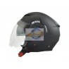 Helmet STR Tron Grey - Matt Jet Double Visor Extra Large
